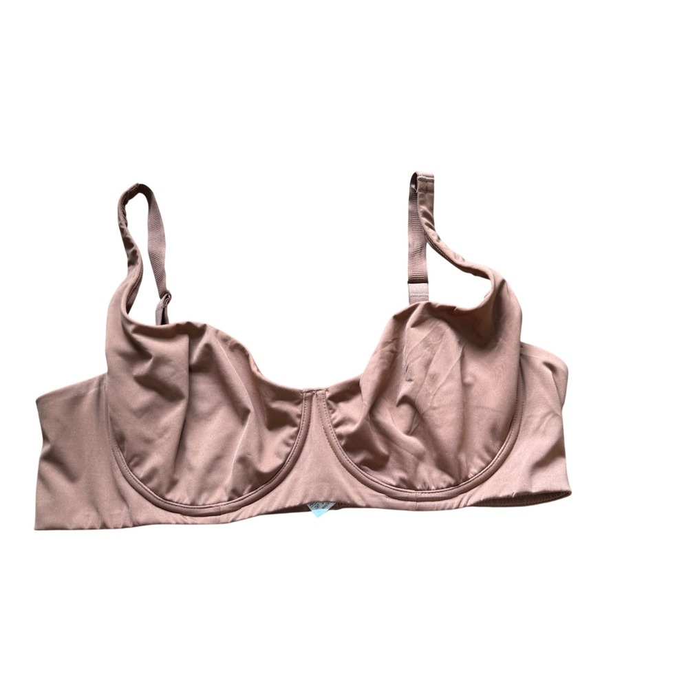 Shecurve Underwire Bra Women 42D Brown Excellent Unlined Adjustable Straps